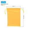Unique Bargains Microfiber Soft Drawstring Snowboard Skiing Goggle Bags 7.1" x 10.6" 2 Pcs - 2 of 4