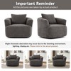 Racxily 360° Swivel Barrel Chair – Cloud-Loft 38.2" Seat, Iron Base | 4 Vivid Hues for Home/Office/Hotel - 4 of 4