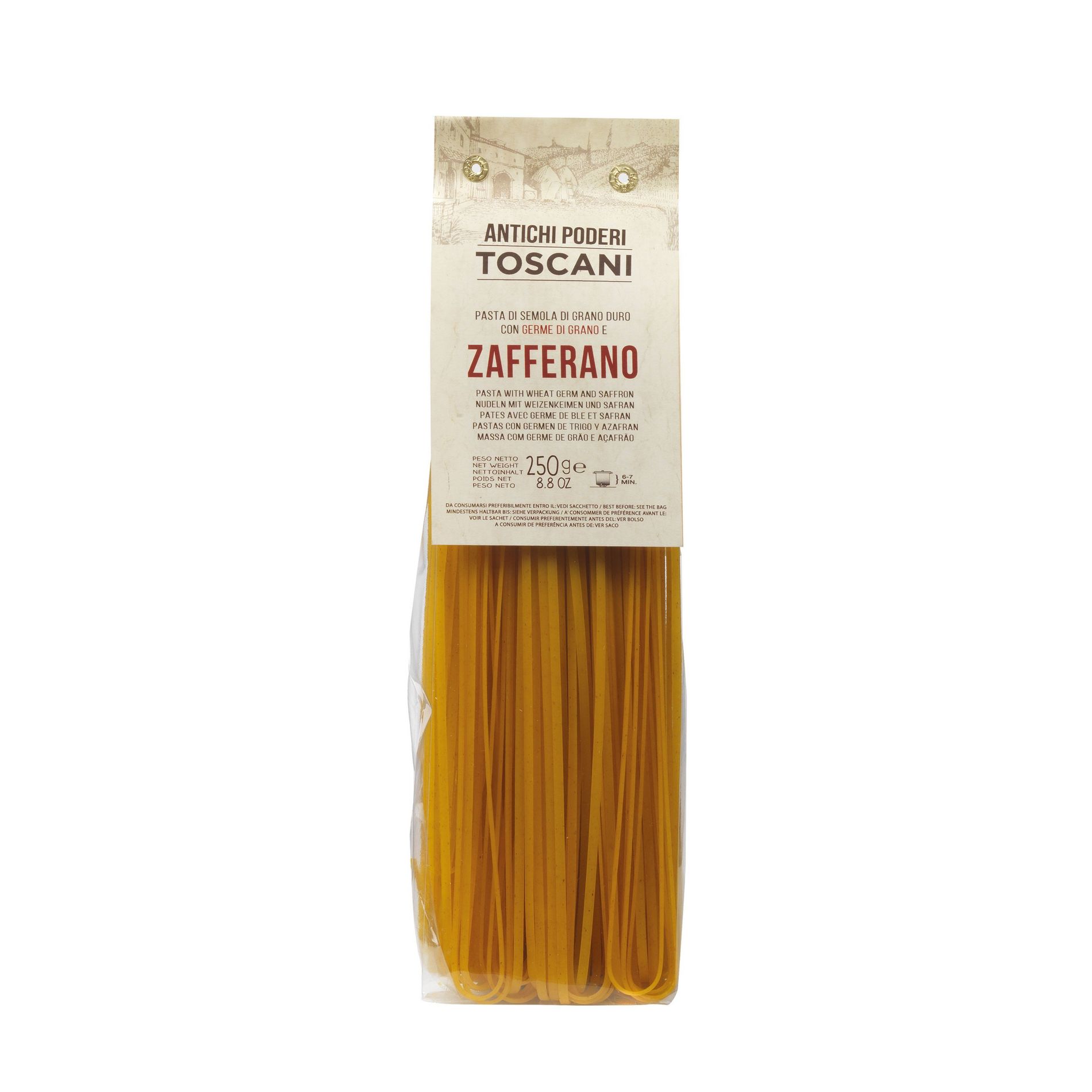 Antichi Poderi Toscani Saffron Linguine Pasta 8.8oz/250g Pack of 1