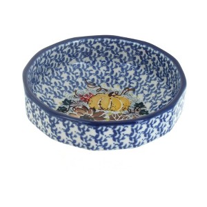 Blue Rose Polish Pottery 221 Ceramika Artystyczna Small Angular Bowl - 1 of 1