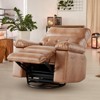 Large Power Lift Recliner Chair, PU Leather 360°Swivel Recliner with Massage and Heat, Rocking Single Sofa Seat for Living Room, Bedroom - 2 of 4
