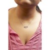 Haus of Brilliance Silver 1/2 Cttw Diamond Cross and Evil Eye Inch Pendant Necklace - 4 of 4