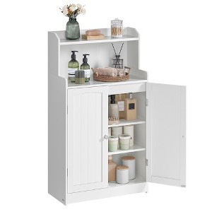 VASAGLE Bathroom Storage Cabinet, Bathroom Floor Cabinet with 2 Doors, 2 Adjustable Shelves, 11.8 x 23.6 x 39.4 Inches, Freestanding - 1 of 4