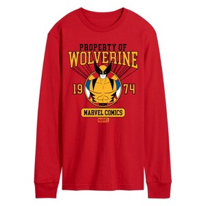 Men's - Marvel - Property of Wolverine Long Sleeve Graphic T-Shirt - 1 of 3