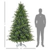 FURNIinspire Artificial Trees 7ft Christmas Tree With Tips, Foldable Metal Stand, Christmas Decorations, Easy Assembly, Green, 53.1"*53.1"*82.7" - 3 of 4