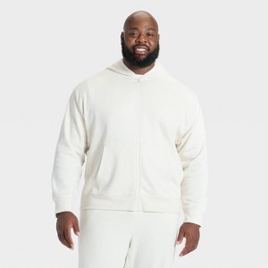 Men's Active Comfort Fleece Full-Zip Sweatshirt - All In Motion™ - 1 of 3