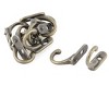 Unique Bargains Cabinet Wall Door Key Hat Bag Hanger Rack Hooks and Hangers Bronze Tone 10 Pcs - 4 of 4