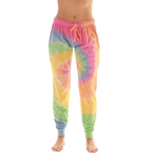 Just Love Loop Terry Tie Dye Jogger Pants for Women - 1 of 3