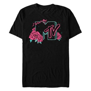 Men's MTV I Want My Roses Music Logo T-Shirt - 1 of 4