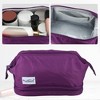 Unique Bargains Cosmetic Travel Bag Makeup Bag Waterproof Organizer Case Toiletry Bag for Women Nylon 27.5x19x15cm - 2 of 4