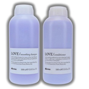 Davines LOVE Smoothing Shampoo & Conditioner (33.8 oz) - Anti-Frizz Duo Set for Coarse/Frizzy Hair, Boosts Shine & Elasticity - 1 of 2