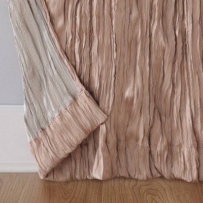Blush Velvet Tab Top Light-Filtering Curtain Panel