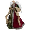 Northlight 18" Green and Brown Angel in a Dress Christmas Tree Topper - Unlit - 4 of 4