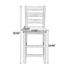 Grungis 5 Piece Retro-style Dining Table Set,Wooden Bar Table and Chairs Set for 3 Chairs with Breakfast,Dining Table Set for Kitchen - 3 of 4