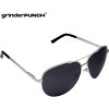 grinderPUNCH - Big XL Wide Frame Extra Large Aviator Sunglasses Oversized 148mm Black - 4 of 4