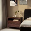 Karl Home 2-Drawer Brown  MDF (Medium-Density Fiberboard) 29.53in. W Nightstands - 3 of 4