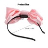 Unique Bargains Women's Fashion Satin Bow Knot Headband 0.31 Inch Wide 1 Pc - 4 of 4