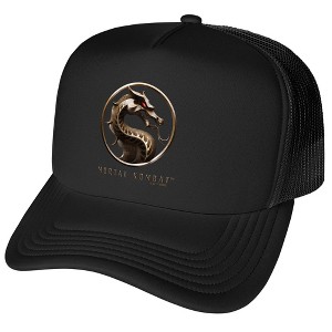 Mortal Kombat Movie Logo Foam Trucker Cap Black - 1 of 4