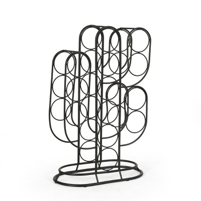Vynxaria Cactus Wine Racks, 13-Bottle Tabletop Display with Modern Industrial Design