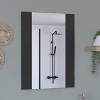 GlasFlength Decorative Wall Mirrors Wall Art Rectangle Mirror Vanity Mirror Accent Mirror Metal Frame Mirror for Living Room, Black, 17.7"*0.7"*60" - 4 of 4