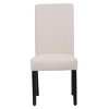 WestinTrends  Upholstered Linen Fabric Dining Chair (Set of 2) - 2 of 4