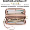 Clotth Women for Wallet - RFID Blocking Clutch Large Capacity Vegan Leather Purse with Adjustable Wristlet & Grip Strap for Daily Use,Travel - 4 of 4
