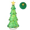 Costway Pop-Up Christmas Tree Pull-Up Artificial Xmas Collapsible Decoration 200 Lights - 2 of 4
