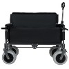 CAVINAS 3-in-1 Folding Wagon Cart with Bench Seat, Shopping Wagon Cart for Camping, Shopping - 4 of 4