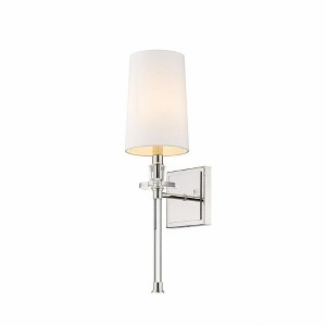Sophia Crystal Wall Sconce - Elegant Dimmable Light for Bathroom, Bedroom, Hallway - 1 of 1
