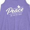Girls' - Instant Message - Peace Be With You Graphic Sleeveless Aline Dress - 2 of 4