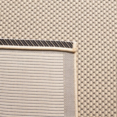 Gray Rectangular Synthetic Easy Care Indoor/Outdoor Rug
