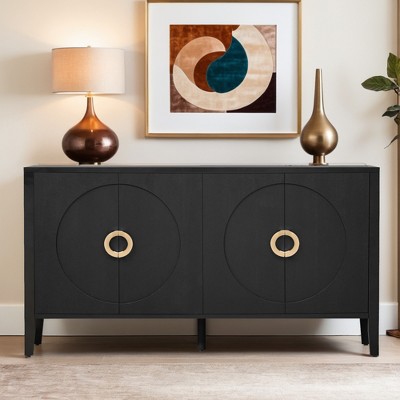 Sophisticated Fir Veneer Cabinet with Textured Finish,Suitable for Corridor, Entrance, Living Room - Leovsnove