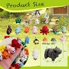 TEMI 25-Piece 3D Printed Animal Figures Set, Mini Fidget Toys and Desk Pets for Party Fillers and Gifts 25pcs anmals - 2 of 4