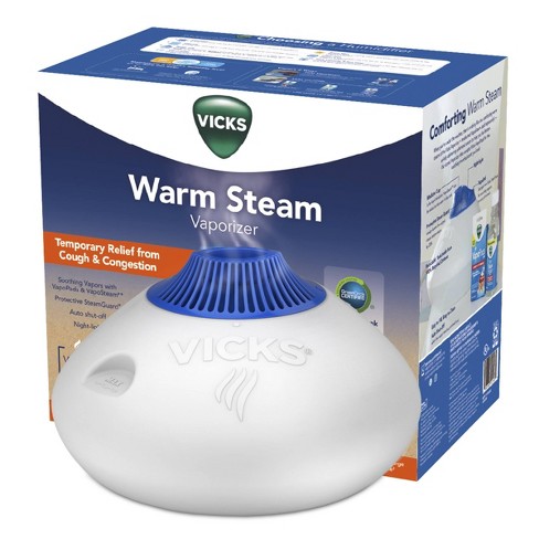 Vicks Warm Mist Humidifier, White/Blue - 1 ct