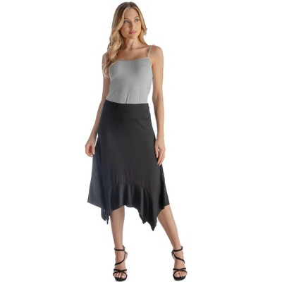 Womens Elastic Waistband Knee Length Skirt : Target