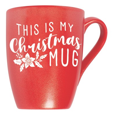 Elanze Designs This Is My Christmas Mug Crimson Red 10 ounce New Bone China Coffee Cup Mug