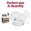 Smarty Had A Party Clear Flat Round Plastic Wedding Set - 60 Sets - 3 of 4