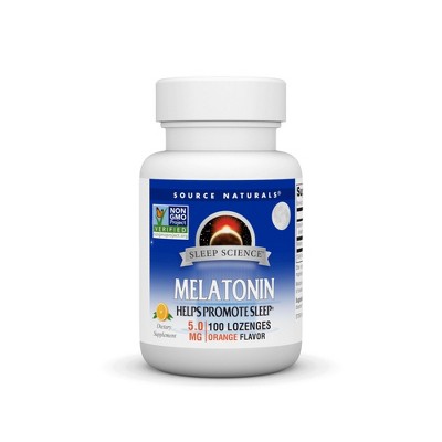 Melatonin 5mg Sublingual-Orange by Source Naturals, Inc.  -  100 Lozenge