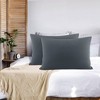 PiccoCasa Luxury Viscose from Bamboo Pillowcases with Zipper Closure 2 Pcs - 2 of 4