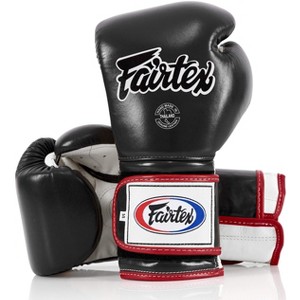 Fairtex BGV9 Mexican Style Black/White/Red Muay Thai Boxing Glove - Heavy Hitter - 1 of 4