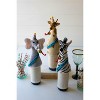 Felt Animal Wine Bottle Covers – 10" Tall Decorative Set of 3 by Kalalou - 2 of 4