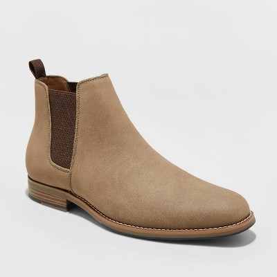 mens chelsea boots gray