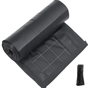 VEVOR Silt Fence Fabric Roll, 2 x 100 ft Backed Wire Silt Fence, Erosion Control Fencing for Sediment Retention, Industrial Grade, Black - 1 of 4