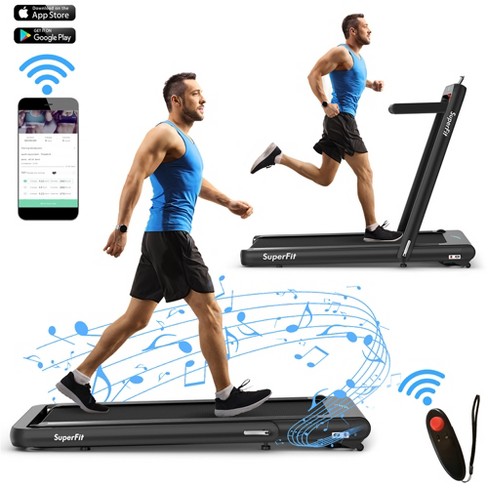 Superfit 4.0hp Foldable Electric Treadmill Jogging Machine W/bluetooth  Black : Target