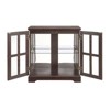 NicBex Bookcases for Living Room 4-tier 31.5" W Glass Display Cabinet Storage Bookcase Collectors Showcase with Flip-up Glass Doors for Office - 3 of 4