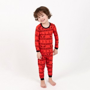 Leveret Kids Two Piece Bamboo Christmas Pajamas - 1 of 4