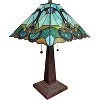 Amora Lighting Tiffany Style Floral Mission Table Lamp 23" High - 3 of 3