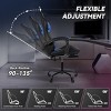 Comfortable High Back Gaming Chair with Footrest, Gaming Chair for Adults, Black Gaming Chair for Study Room or Game Room – The Pop Home - 3 of 4