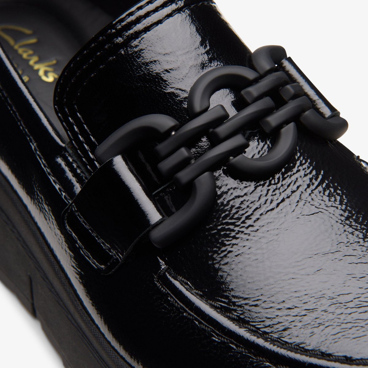Обувь Clarks Womens Loriini Izzy Black Patent Shoes 9 Medium — фото 7