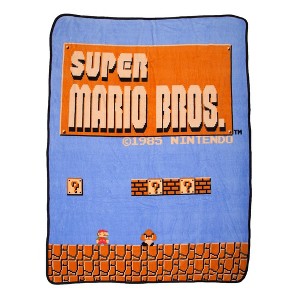 Nintendo Super Mario Brothers Throw Blanket - 1 of 2